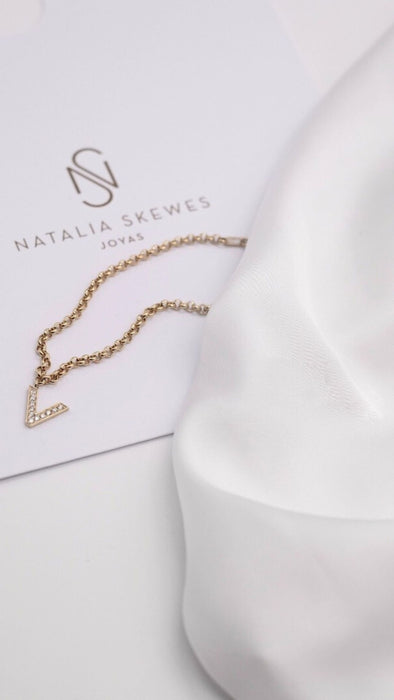 Mi Historia - Pulsera Diamante Letra Grande