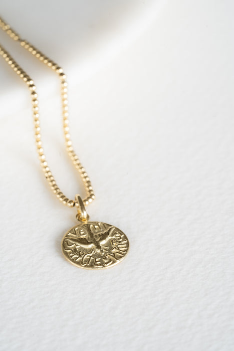 Sagrada - Cadena Espíritu Santo en oro amarillo 18K - 14mm