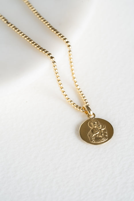 Sagrada - Cadena Sagrado corazón de Jesús en oro amarillo 18K - 14mm