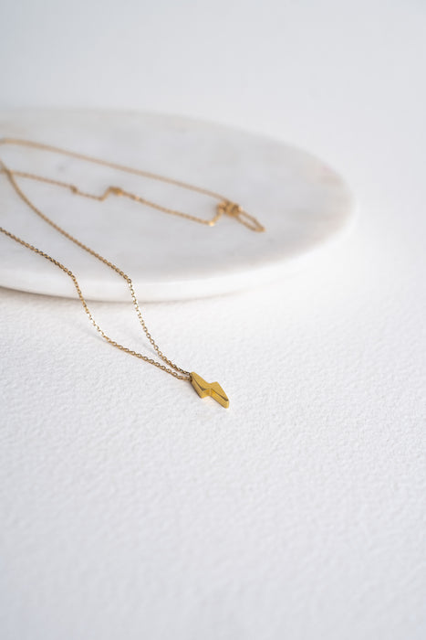 Rayo - Cadena con rayo oro amarillo 18K