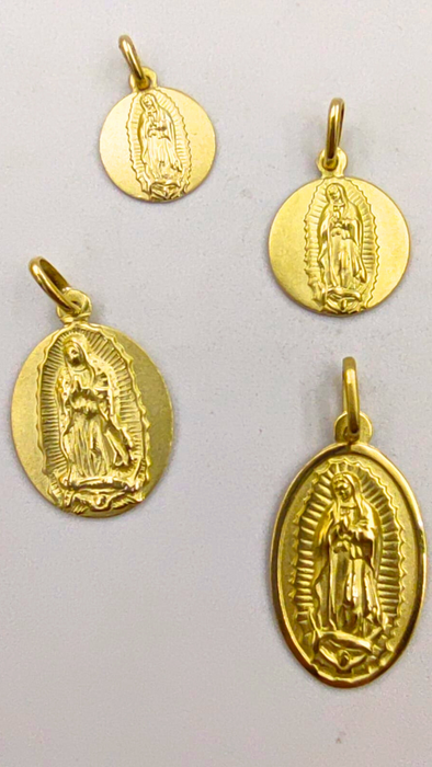 Sagrada - Virden de Guadalupe oro amarillo 18K