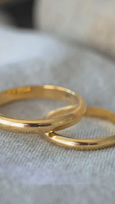 Argolla de matrimonio inglesa tradicional oro amarillo 18k 3.0 mm en oro amarillo 18K