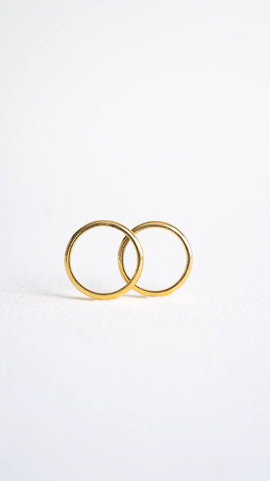 Argolla de matrimonio inglesa tradicional oro amarillo 18k 3.0 mm en oro amarillo 18K