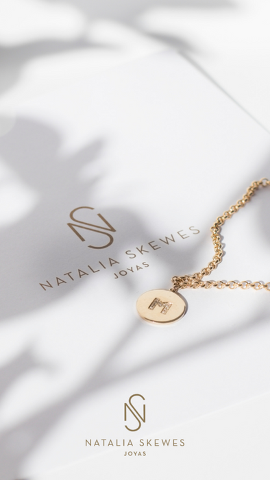 Mi Historia - Pulsera Diamante Medalla Inicial