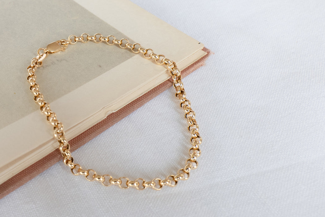 Pulsera rolo en oro amarillo 18K